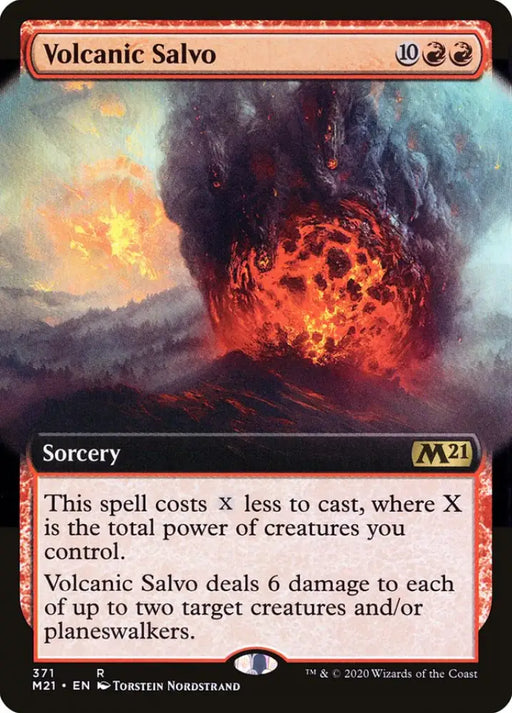 Volcanic Salvo (Extended Art) [Core Set 2021] - MTG Single