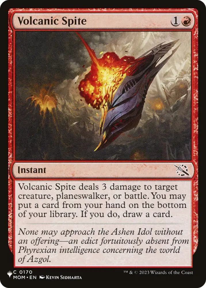 Volcanic Spite [The List] - MTG Single