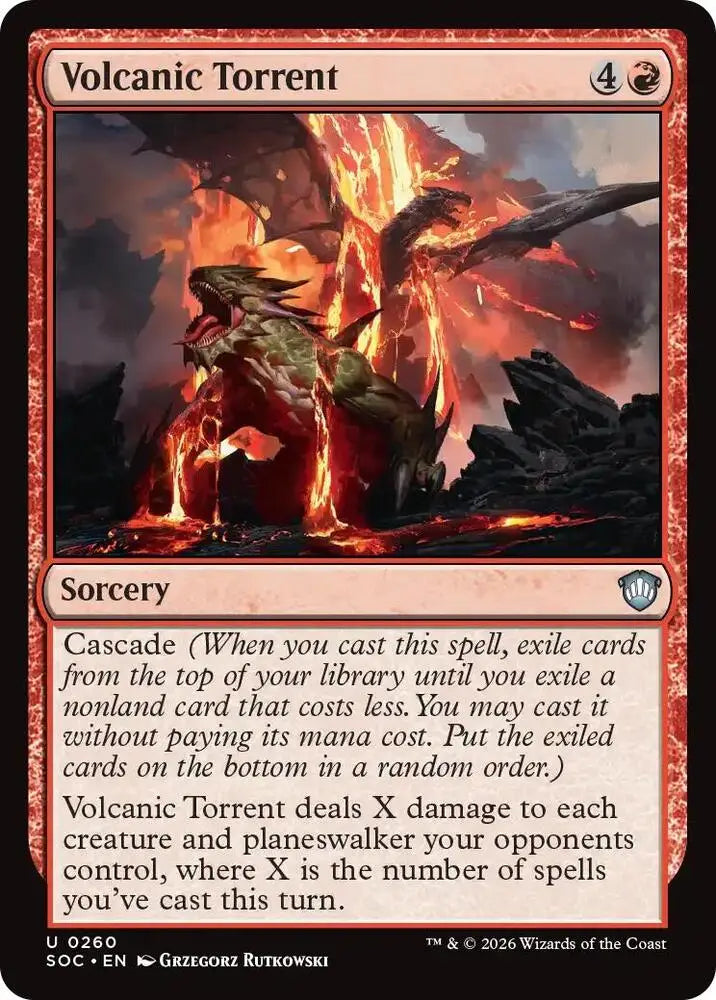 Volcanic Torrent (260) [Secrets of Strixhaven Commander]