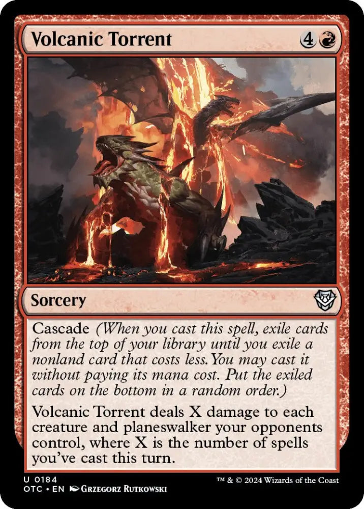 Volcanic Torrent [Outlaws of Thunder Junction Commander] - MTG Single