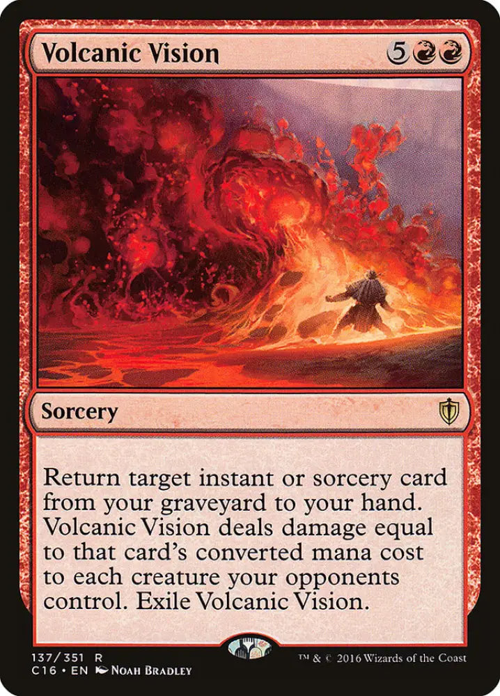 Volcanic Vision [Commander 2016] - MTG Single