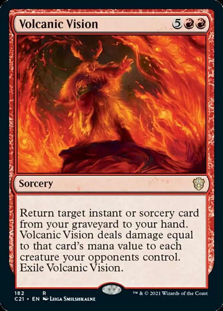 Volcanic Vision [Commander 2021] - MTG Single