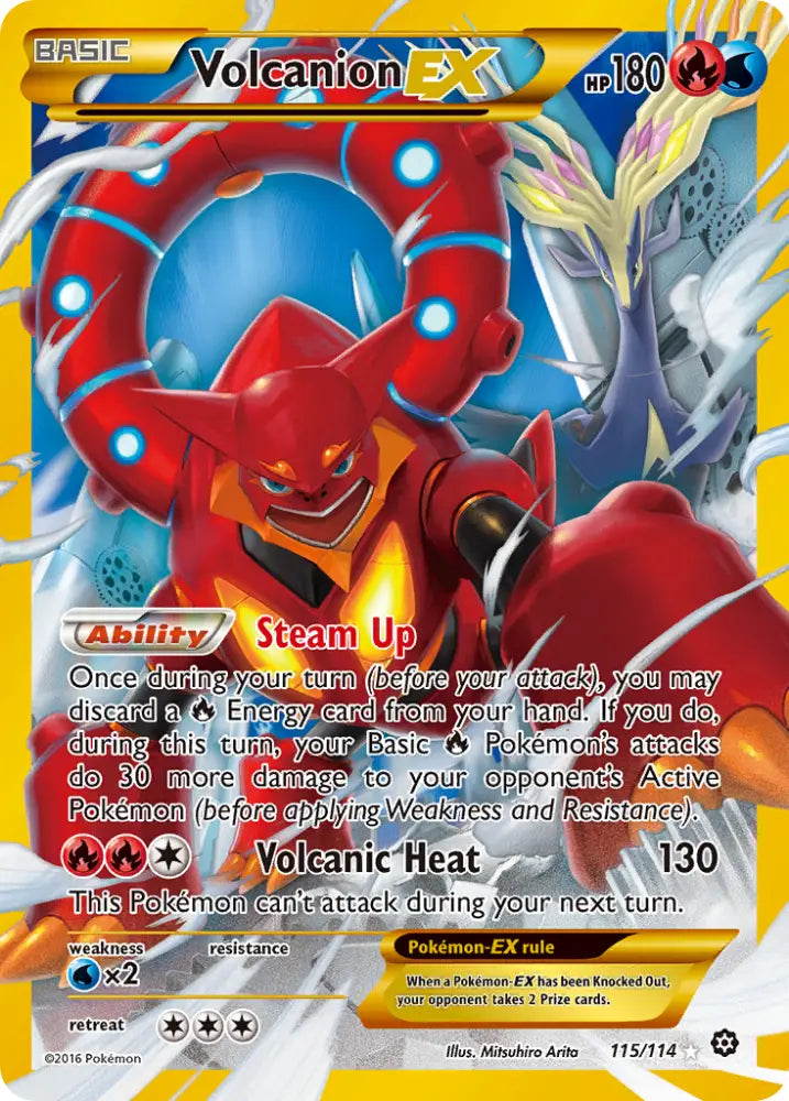 Volcanion EX (115/114) [XY: Steam Siege] - Pokemon Single