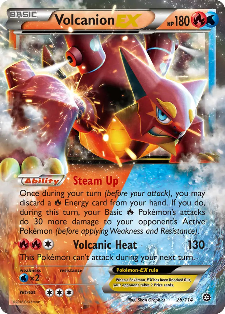 Volcanion EX (26/114) [XY: Steam Siege] - Pokemon Single