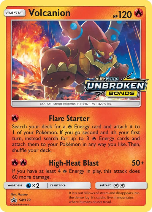 Volcanion (SM179) [Sun & Moon: Black Star Promos] - Pokemon Single