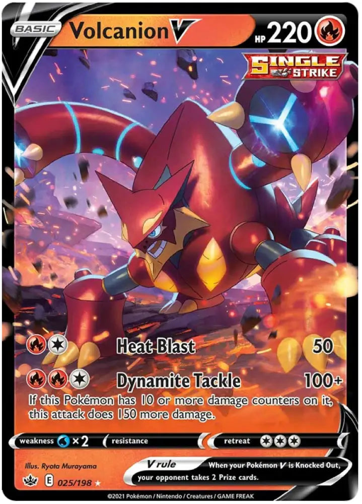 Volcanion V (025/198) [Sword & Shield: Chilling Reign] - Pokemon Single