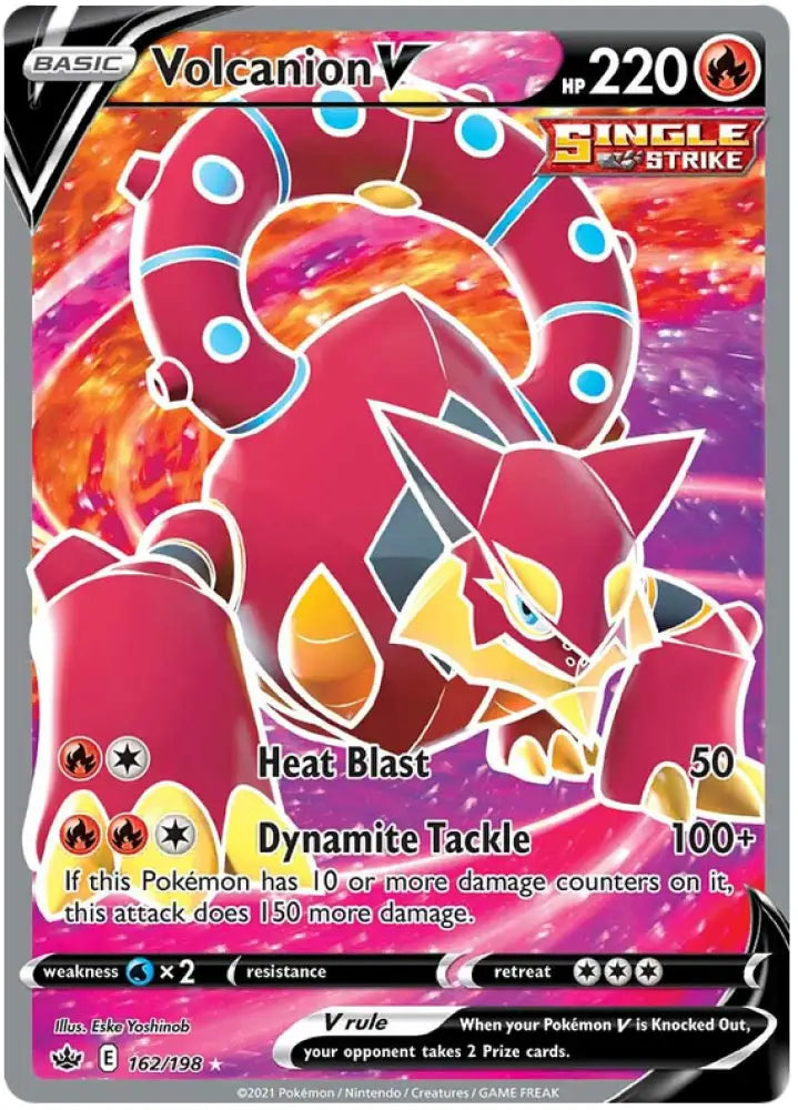 Volcanion V (162/198) [Sword & Shield: Chilling Reign] - Pokemon Single