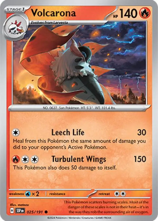 Volcarona (025/191) [Scarlet & Violet: Surging Sparks] - Pokemon Single