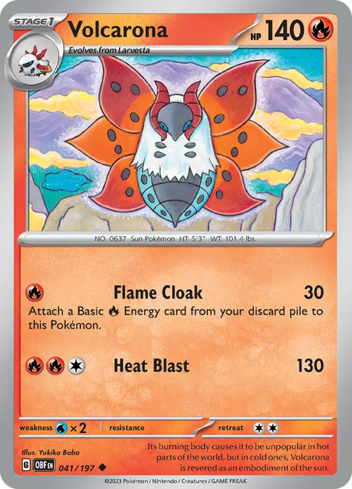 Volcarona (041/197) [Scarlet & Violet: Obsidian Flames] - Pokemon Single