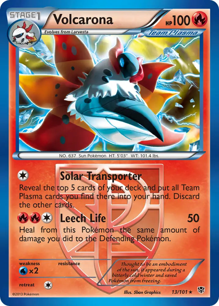 Volcarona (13/101) [Black & White: Plasma Blast] - Pokemon Single
