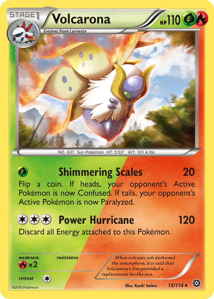 Volcarona (15/114) [XY: Steam Siege] - Pokemon Single