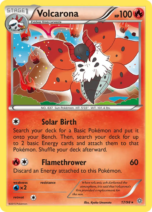 Volcarona (17/98) [XY: Ancient Origins] - Pokemon Single