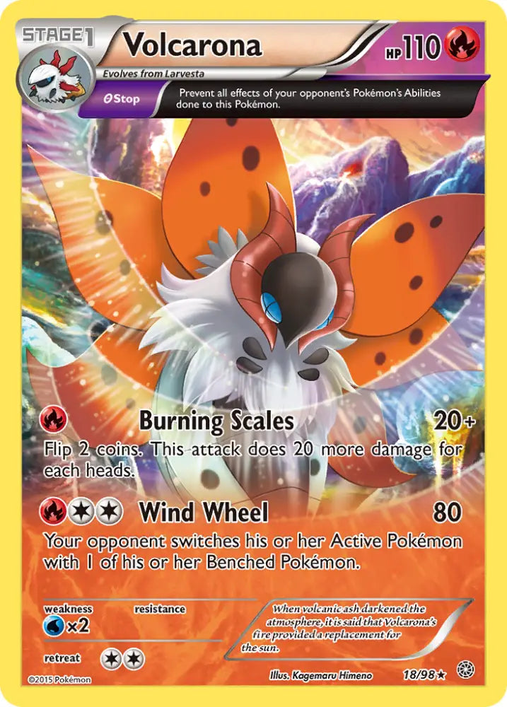 Volcarona (18/98) [XY: Ancient Origins] - Pokemon Single