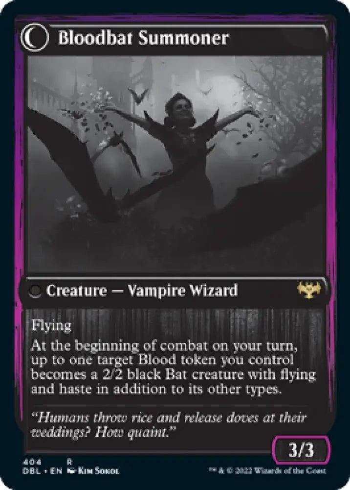 Voldaren Bloodcaster // Bloodbat Summoner [Innistrad: Double Feature] - MTG Single