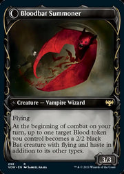 Voldaren Bloodcaster // Bloodbat Summoner (Showcase Fang Frame) [Innistrad: Crimson Vow] - MTG Single