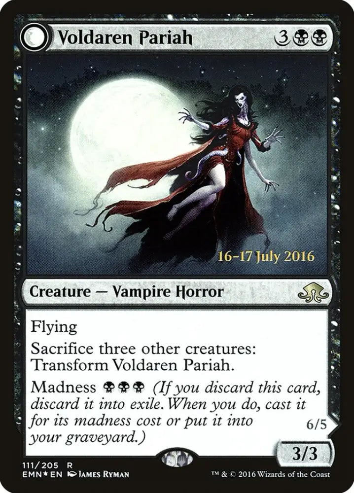 Voldaren Pariah // Abolisher of Bloodlines [Eldritch Moon Prerelease Promos] - MTG Single
