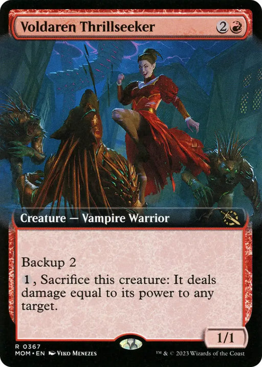 Voldaren Thrillseeker (Extended Art) [March of the Machine] - MTG Single
