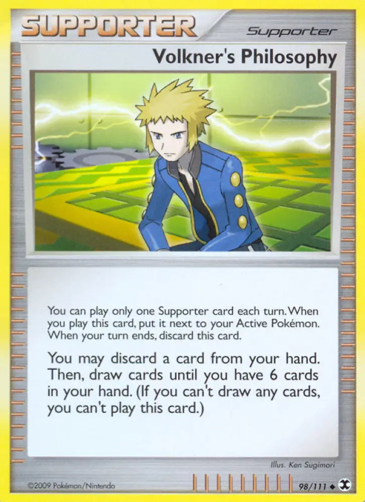 Volkner’s Philosophy (98/111) [Platinum: Rising Rivals] - Pokemon Single
