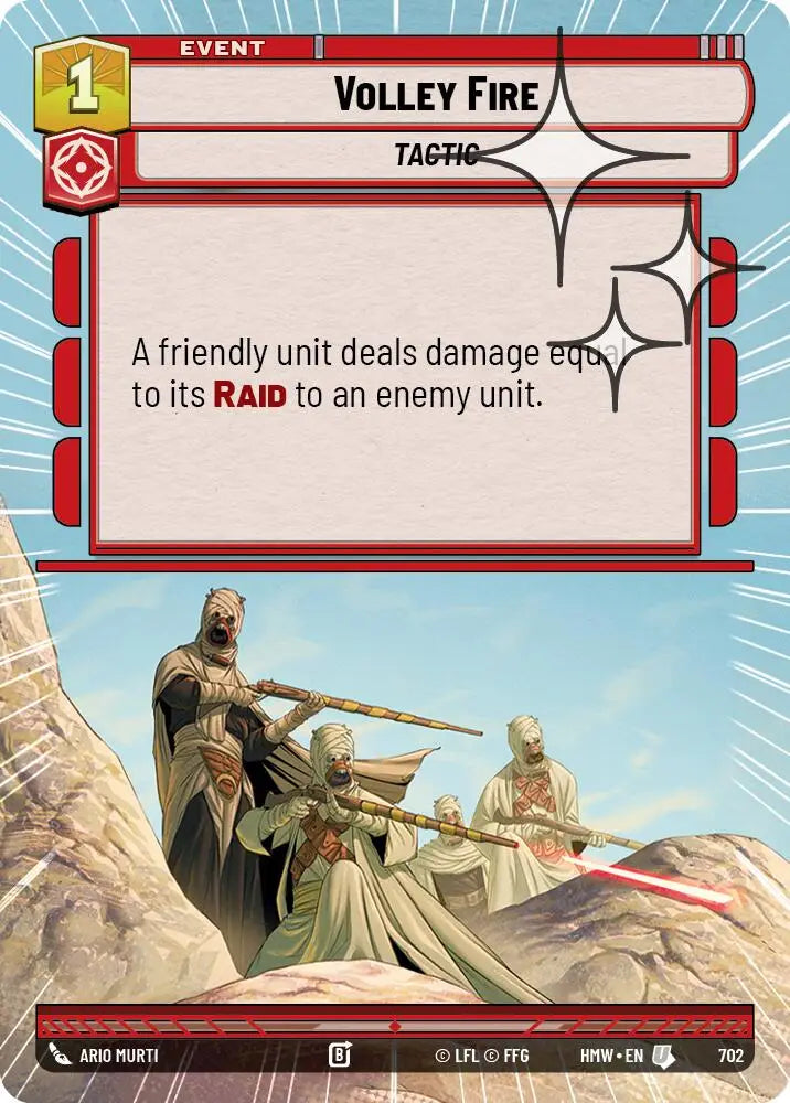 Volley Fire (Hyperspace Foil) (702) [Homeworlds]