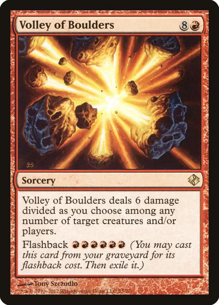 Volley of Boulders [Duel Decks: Venser vs. Koth] - MTG Single