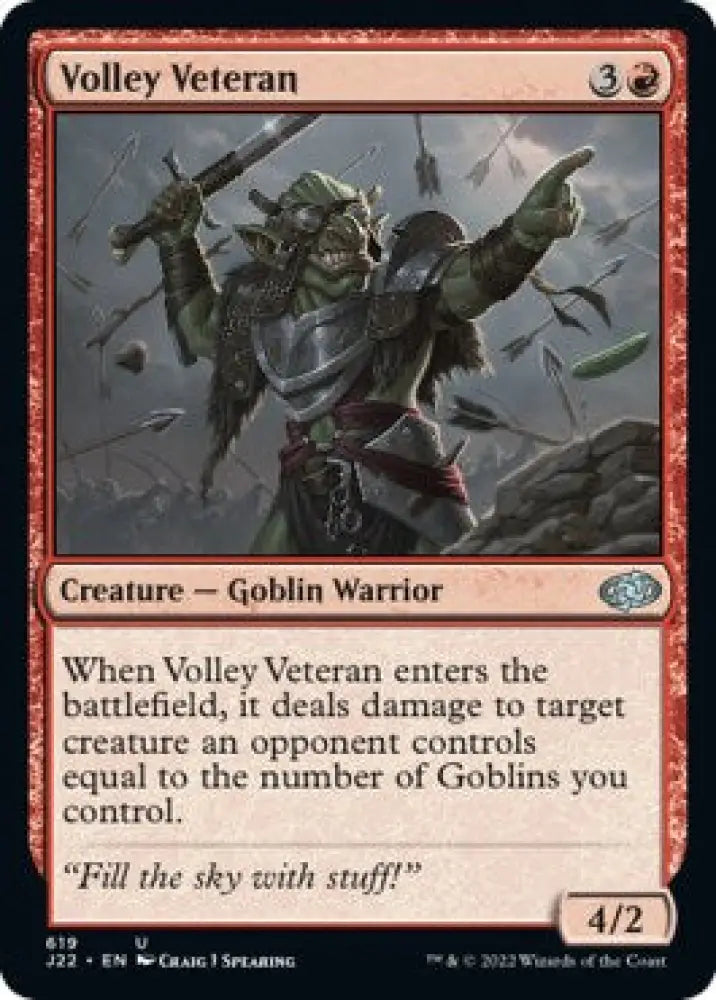 Volley Veteran [Jumpstart 2022] - MTG Single