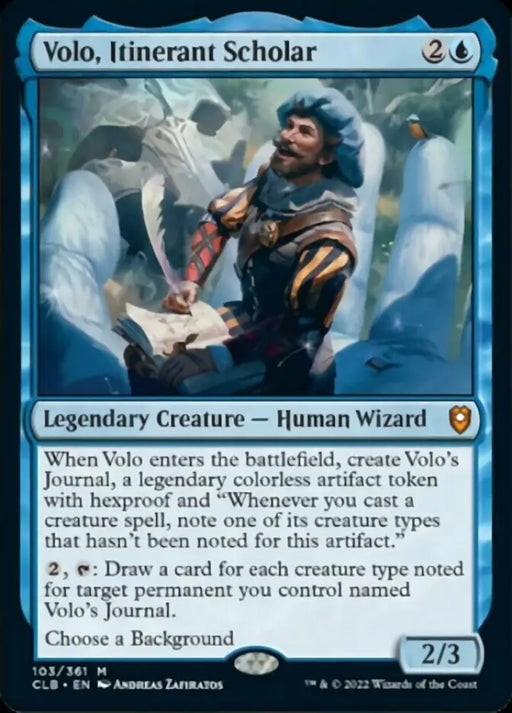Volo Itinerant Scholar [Commander Legends: Battle for Baldur’s Gate] - MTG Single