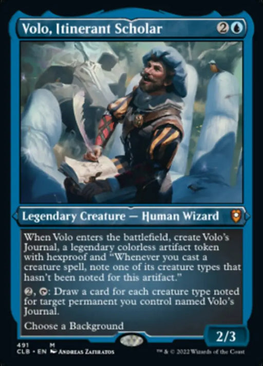 Volo Itinerant Scholar (Foil Etched) [Commander Legends: Battle for Baldur’s Gate] - MTG Single