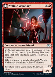 Voltaic Visionary // Volt-Charged Berserker [Innistrad: Crimson Vow] - MTG Single