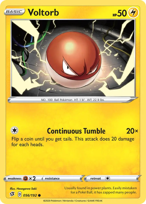 Voltorb (056/192) [Sword & Shield: Rebel Clash] - Pokemon Single
