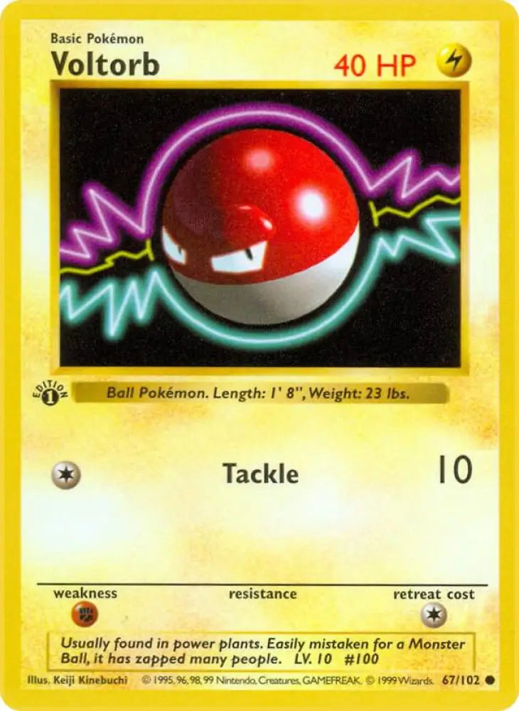 Voltorb (067/102) [Base Set Shadowless (Unlimited)]