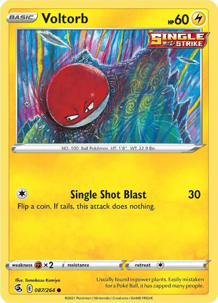 Voltorb (087/264) [Sword & Shield: Fusion Strike] - Pokemon Single