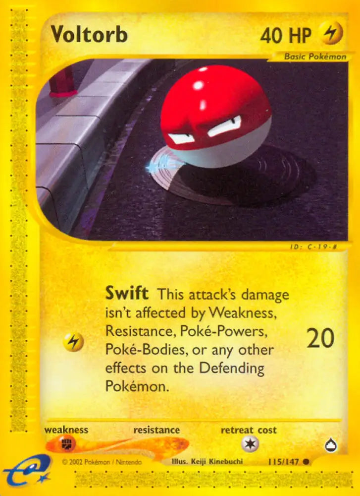 Voltorb (115/147) [Aquapolis] - Pokemon Single