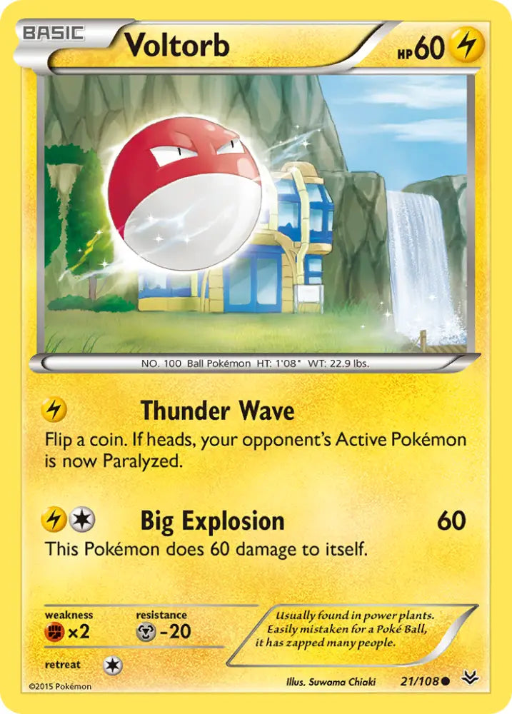 Voltorb (21/108) [XY: Roaring Skies] - Pokemon Single