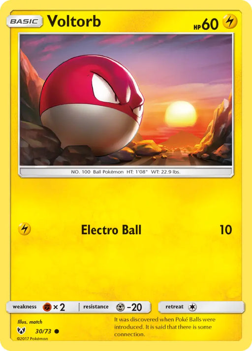 Voltorb (30/73) [Sun & Moon: Shining Legends] - Pokemon Single