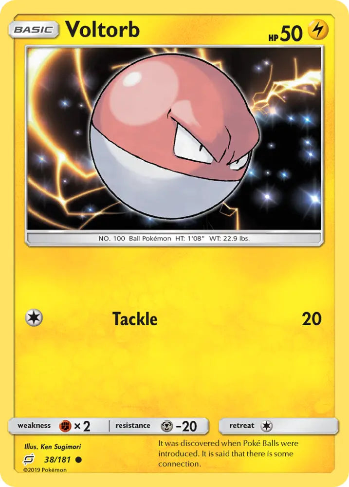 Voltorb (38/181) [Sun & Moon: Team Up] - Pokemon Single