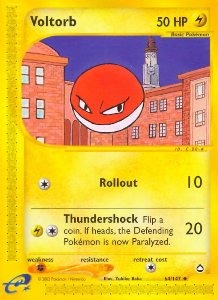 Voltorb (64/147) [Aquapolis] - Pokemon Single