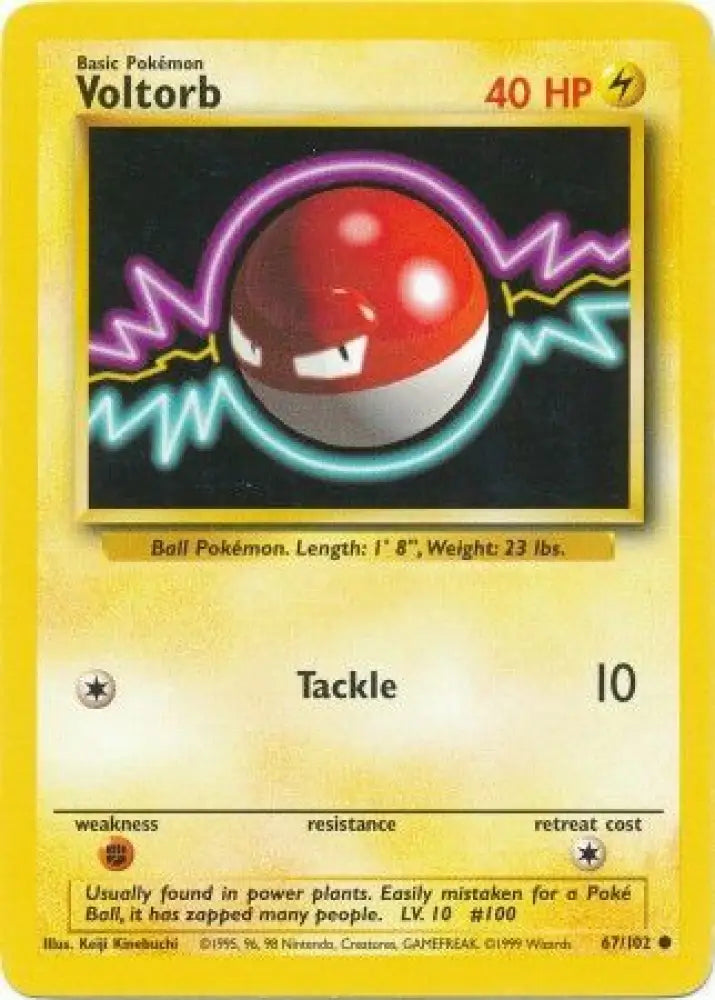 Voltorb (67/102) [Base Set Unlimited] - Pokemon Single