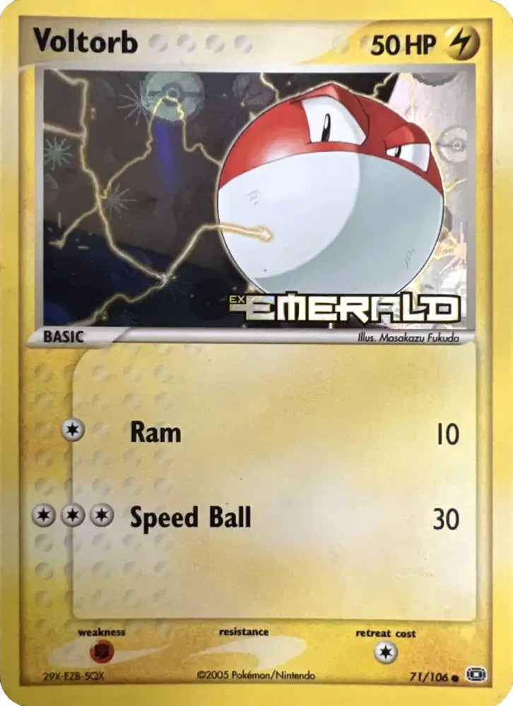 Voltorb (71/106) (Stamped) [EX: Emerald] - Pokemon Single