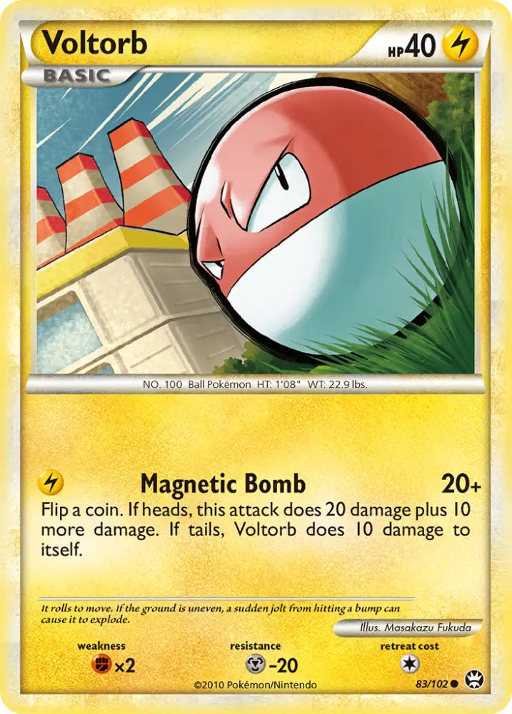 Voltorb (83/102) [HeartGold & SoulSilver: Triumphant] - Pokemon Single