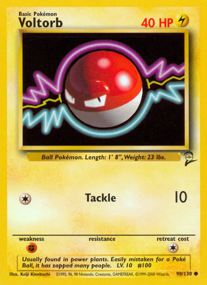 Voltorb (98/130) [Base Set 2] - Pokemon Single