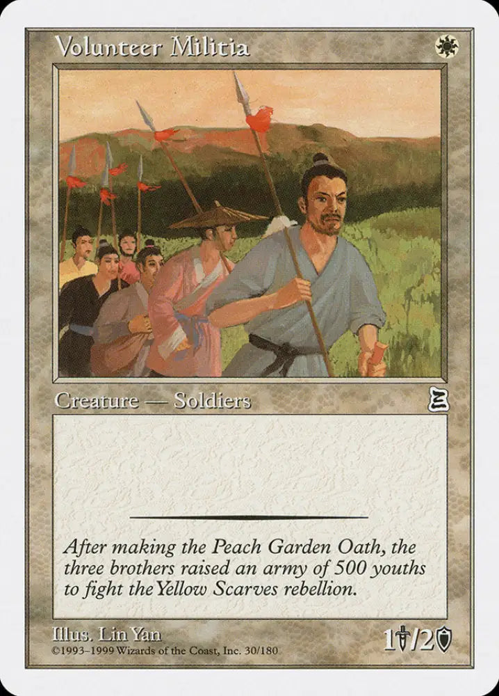 Volunteer Militia [Portal Three Kingdoms] - MTG Single
