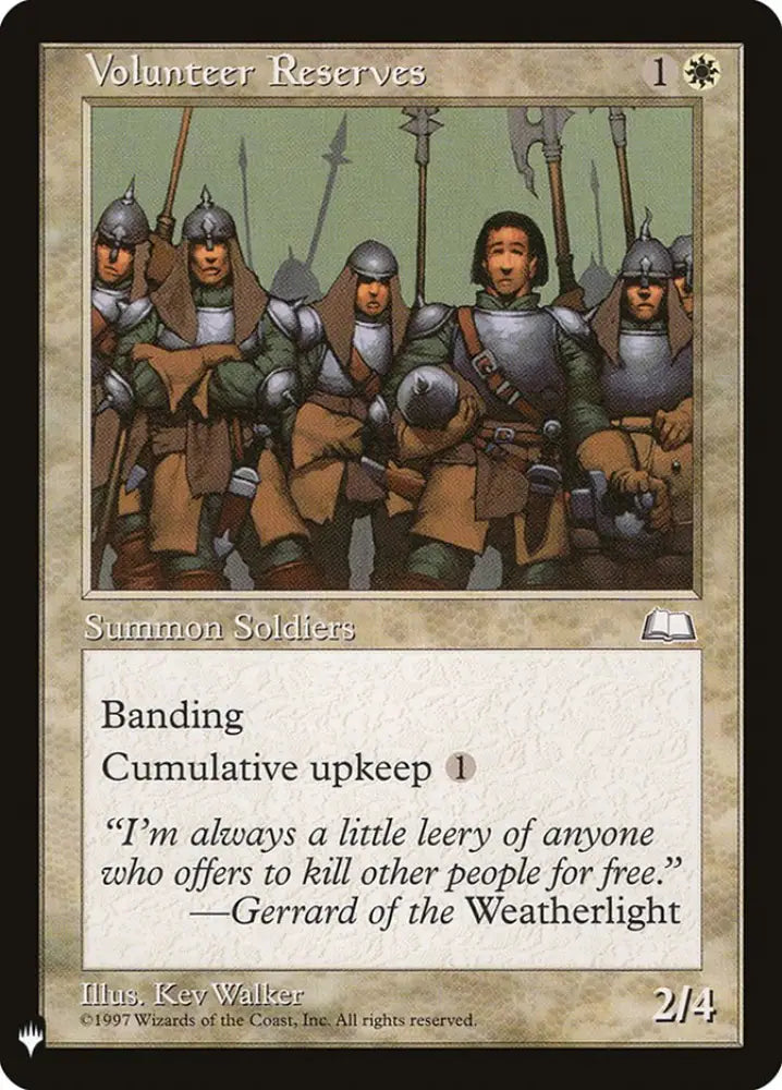 Volunteer Reserves [Mystery Booster] - MTG Single