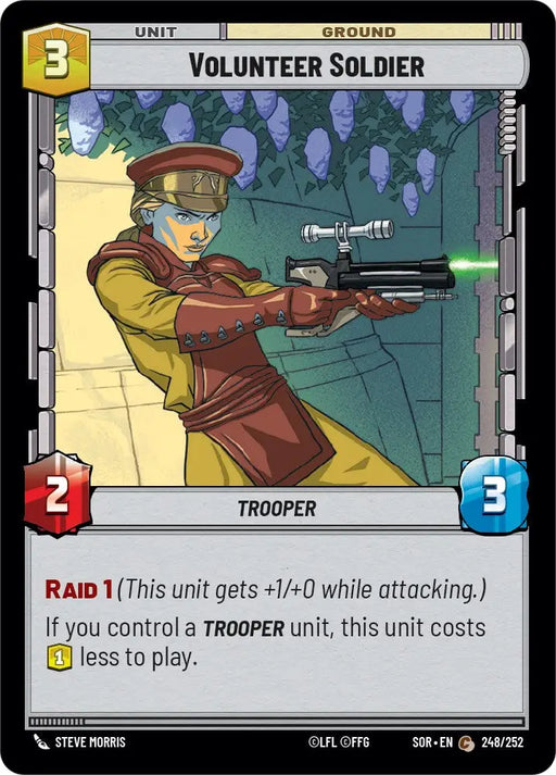 Volunteer Soldier (248/252) [Spark of Rebellion] - Star Wars: Unlimited Single