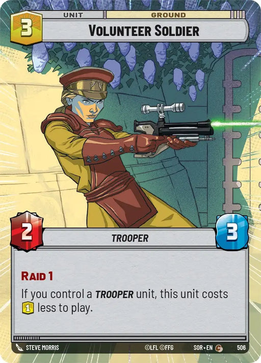 Volunteer Soldier (Hyperspace) (506) [Spark of Rebellion] - Star Wars: Unlimited Single