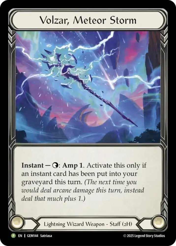 Volzar, Meteor Storm (GEM144) [Gem Pack 5]