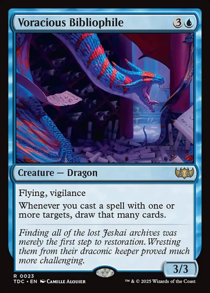 Voracious Bibliophile (23) [Tarkir: Dragonstorm Commander]