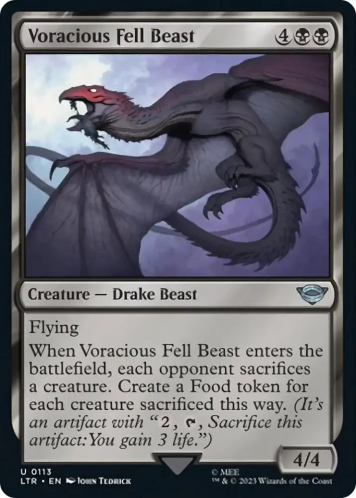 Voracious Fell Beast [The Lord of the Rings: Tales of Middle-Earth] - MTG Single