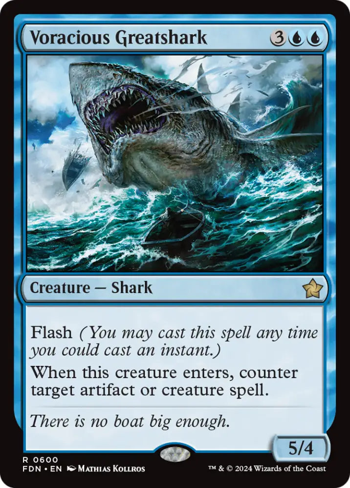 Voracious Greatshark [Foundations] - MTG Single