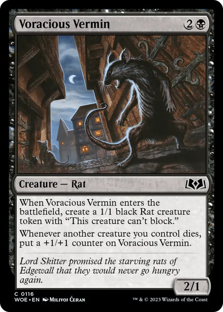 Voracious Vermin [Wilds of Eldraine] - MTG Single