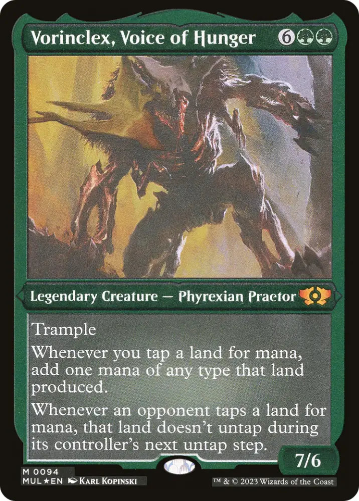 Vorinclex Voice of Hunger (Foil Etched) [Multiverse Legends] - MTG Single